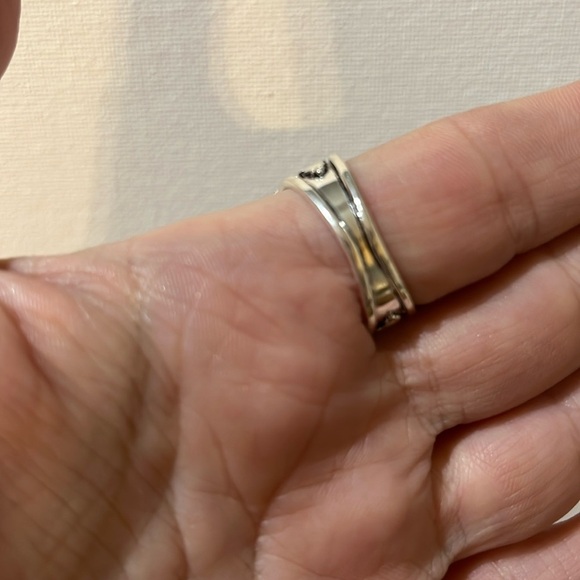 BROWN PICTURE JASPER GEMSTONE RING 925 STERLING SILVER SIZE 10 - Picture 8 of 9